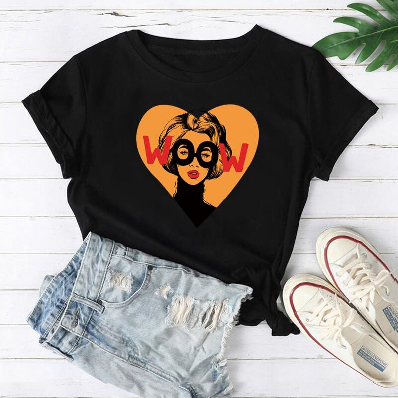 

Figure Letter Graphic Short Sleeve Tee, Black
