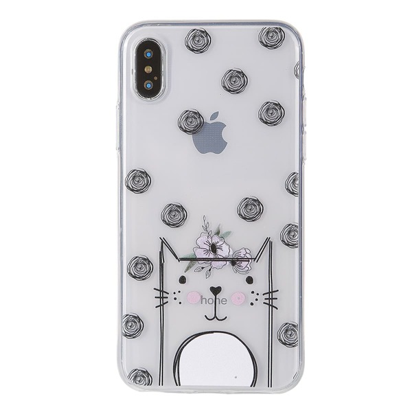 

Floral Pattern Clear iPhone Case, Multicolor