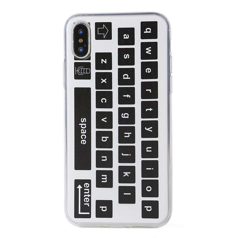 

Keyboard Pattern iPhone Case, Multicolor