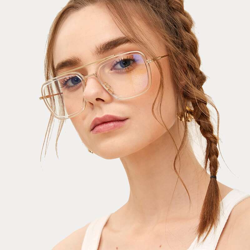 

Top Bar Metal Frame Glasses