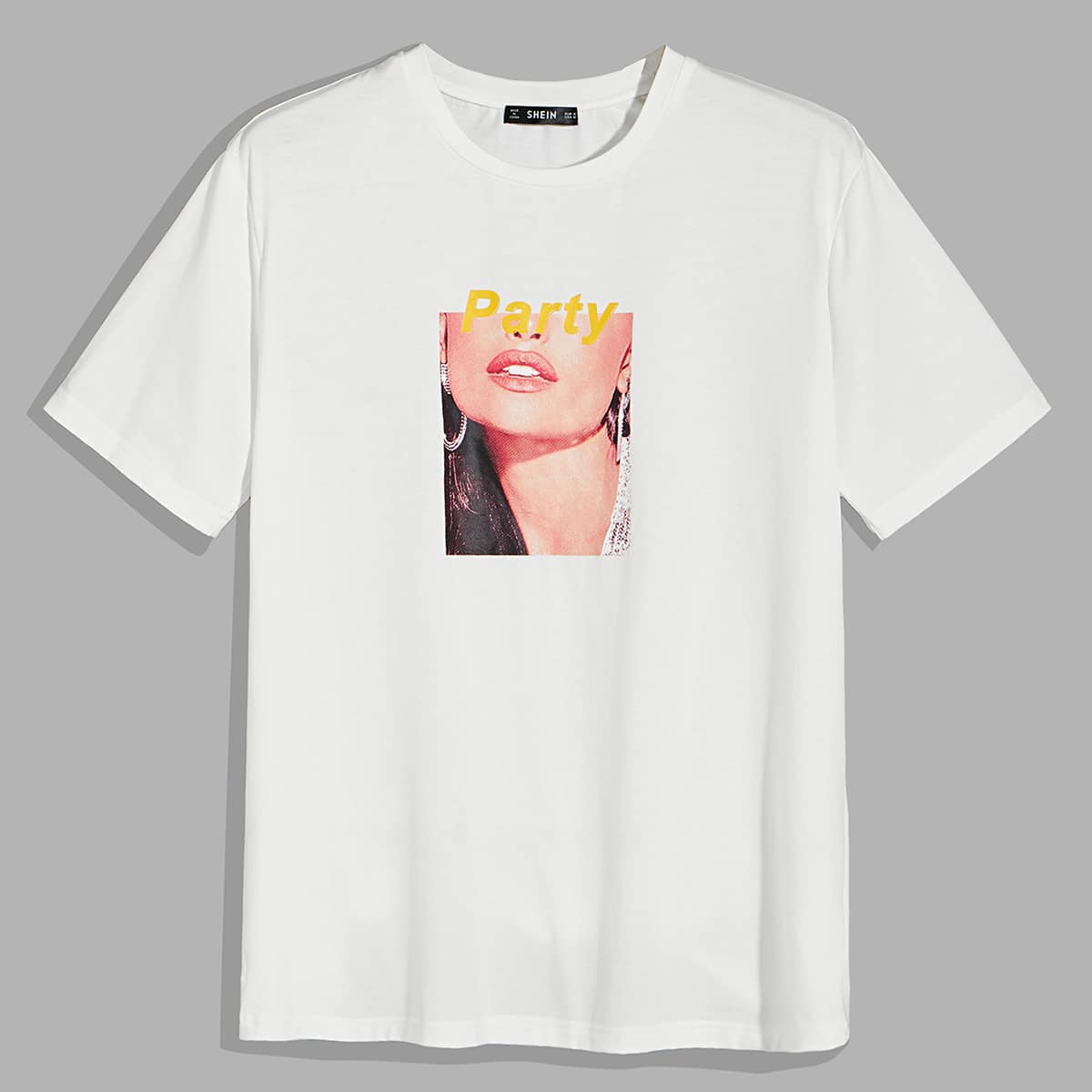 

Guys Letter & Figure Graphic Tee, White