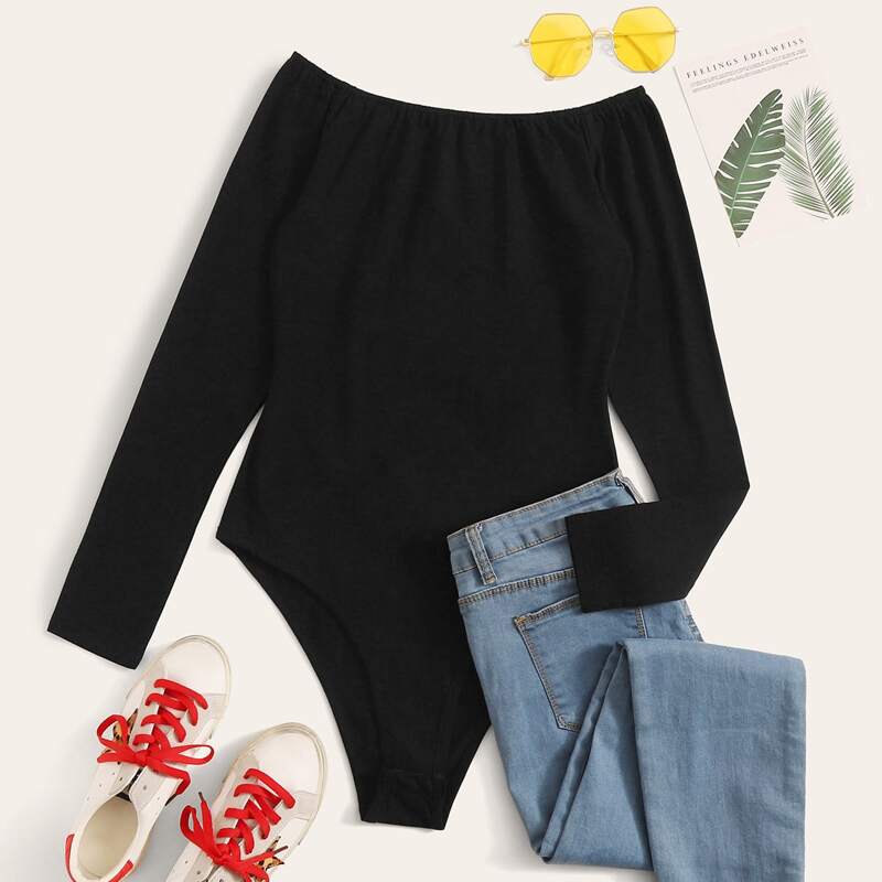

Long Sleeve Black Tee Bodysuit