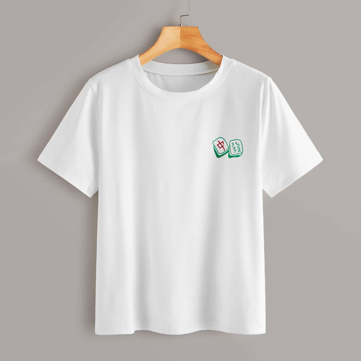 

Letter Graphic White Tee