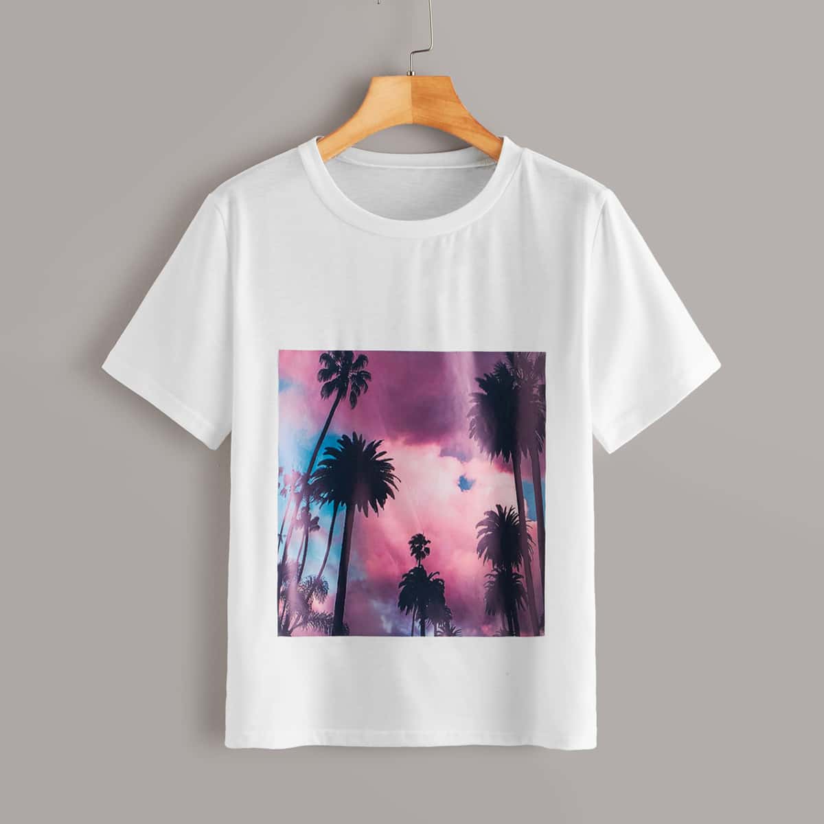 

Graphic Print Tee, White