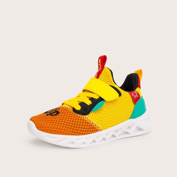 

Toddler Girls Velcro Strap Colorblock Sneakers, Multicolor