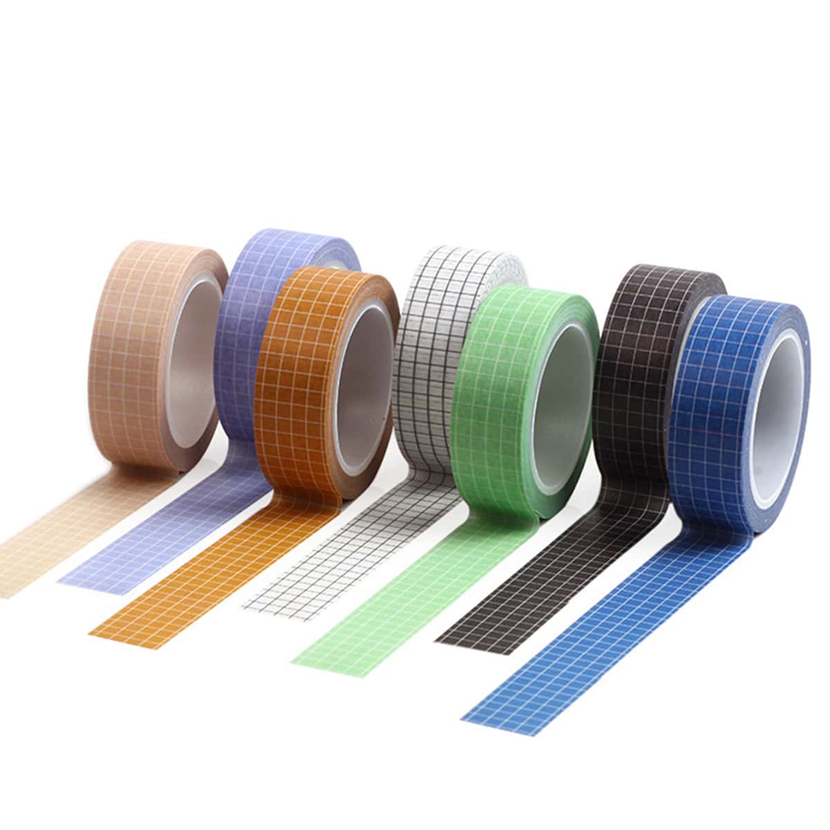 

1pc Random Plaid Pattern Tape, Multicolor