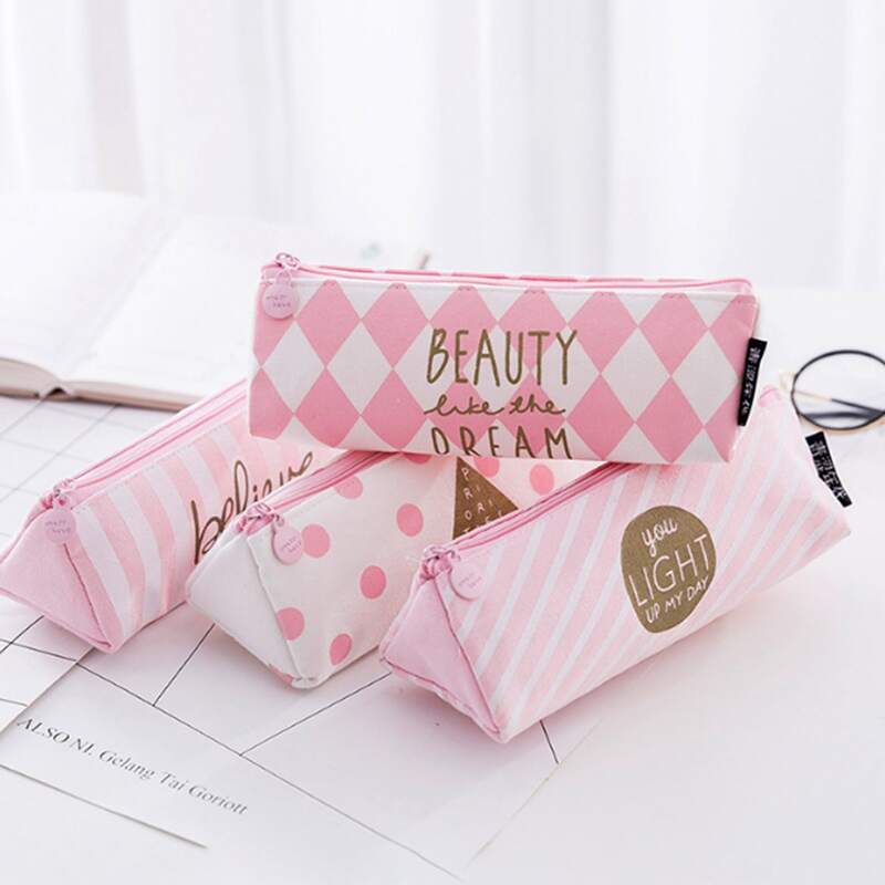 

1pc Slogan Graphic Pencil Case