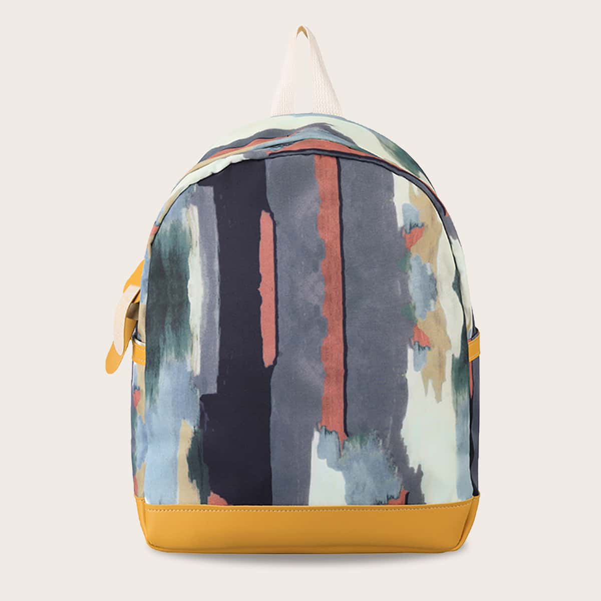 

Abstract Graphic Curved Top Backpack, Multicolor
