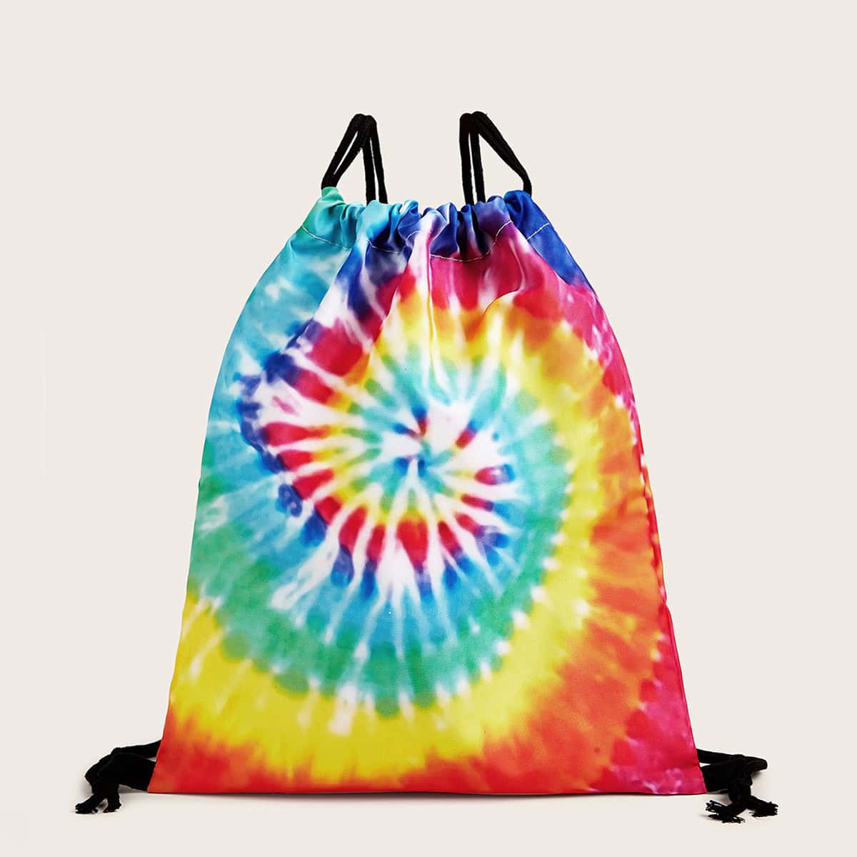 

Tie Dye Drawstring Backpack, Multicolor