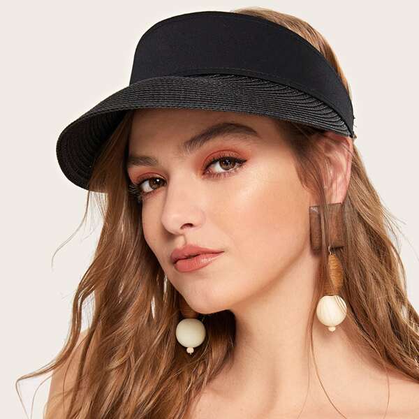 

Simple Visor Hat, Black