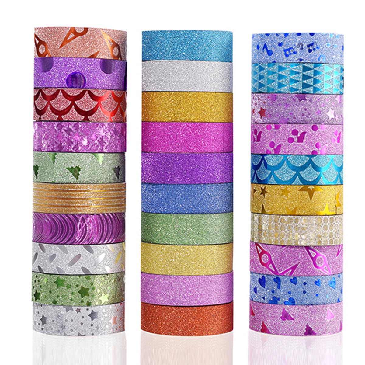 

10pcs Glitter Decorative Sticker Tape