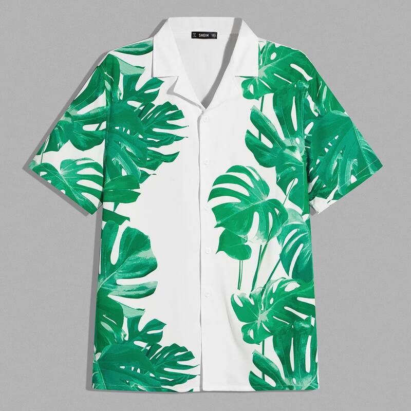 

Guys Tropical Print Shirt, Multicolor