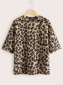 Seusyu Top con estampado de leopardo - Multicolor - Ver 1