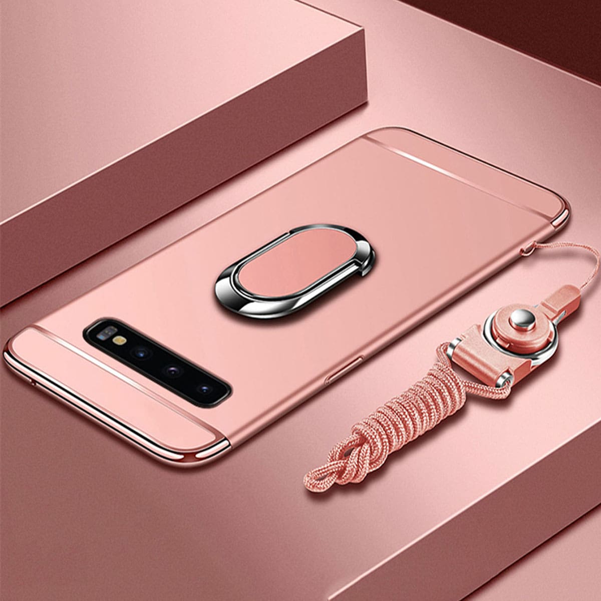 

Plain Samsung Phone Case With Lanyard, Pink