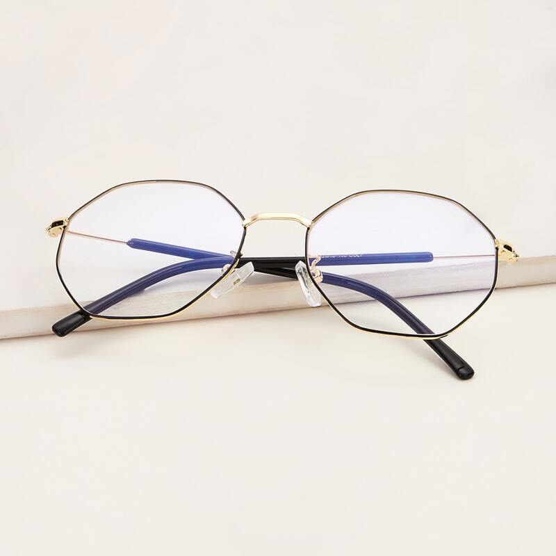 

Metal Frame Glasses, Black