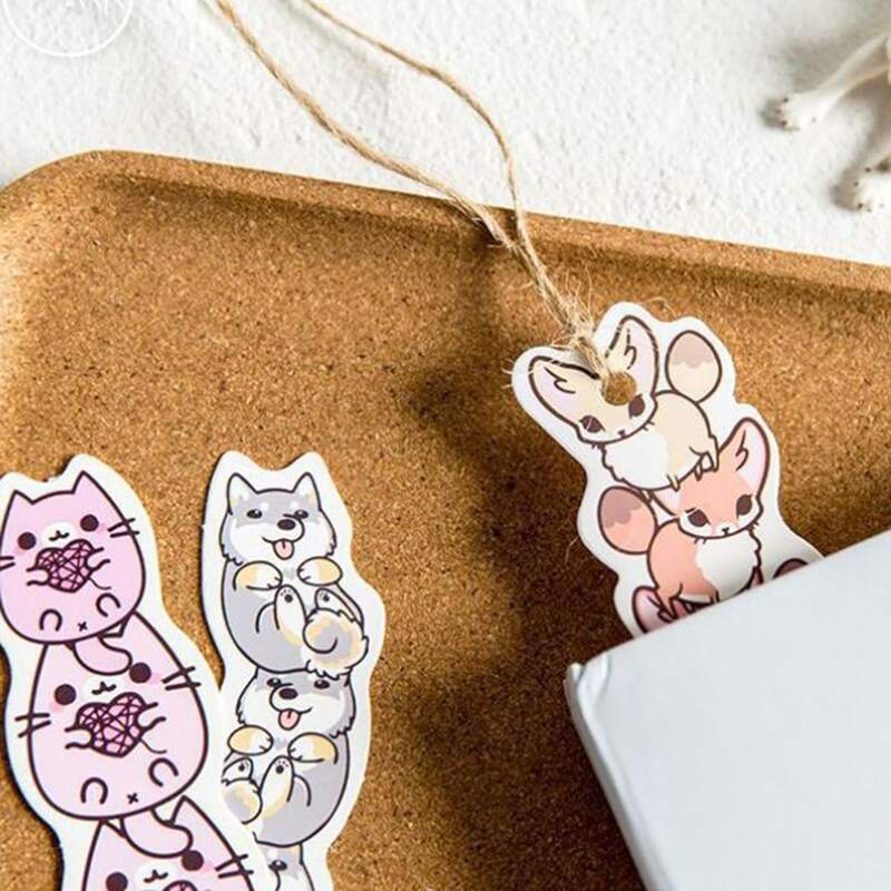 

30sheets Cartoon Animal Print Bookmark