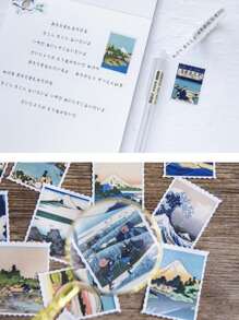 46枚風景圖案貼紙 - 彩色 - 查看 4