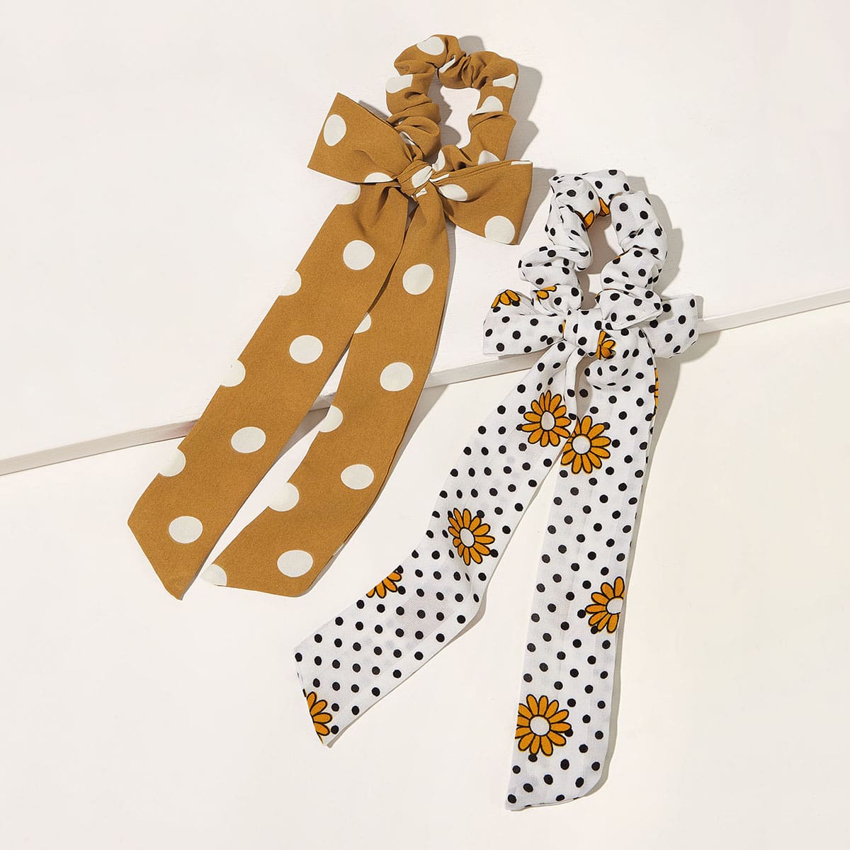 

2pcs Polka Dot & Ditsy Floral Pattern Headband, Multicolor