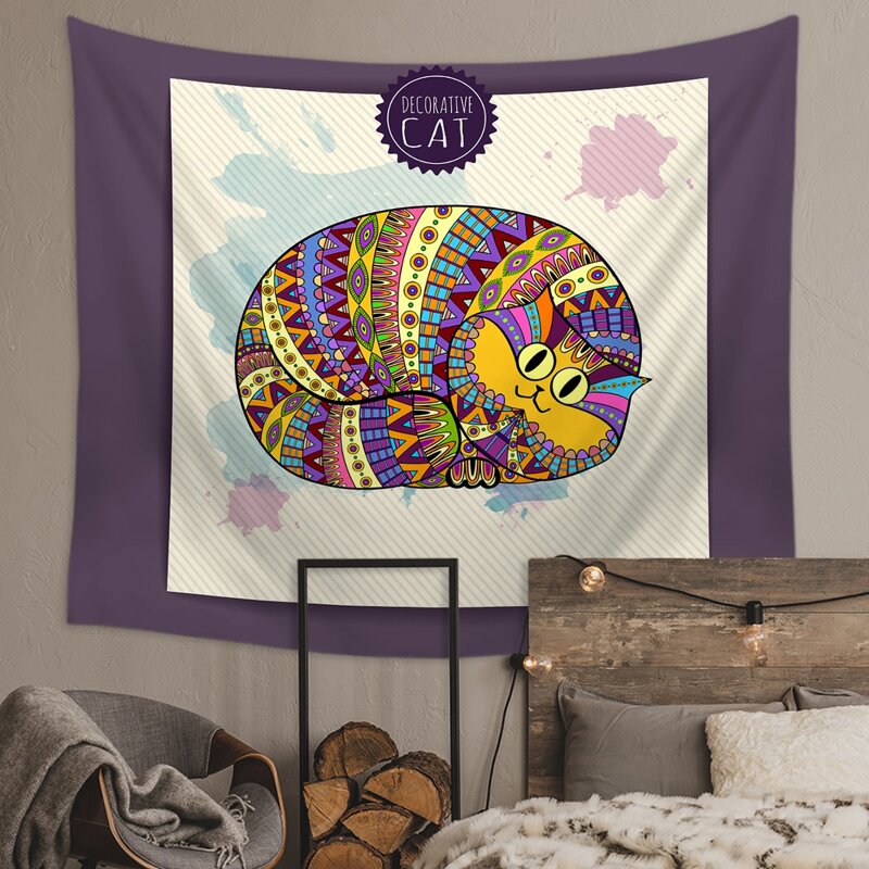 

Cartoon Cat Print Tapestry