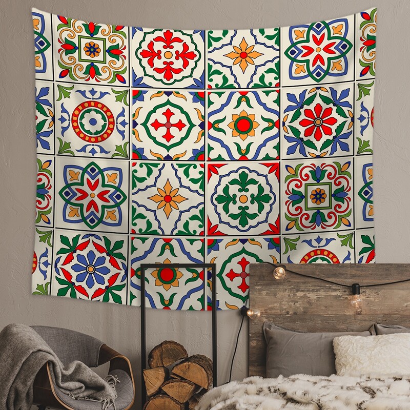Geometric Pattern Tapestry