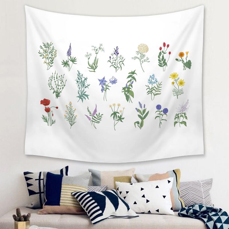 

Flower Print Tapestry, Multicolor