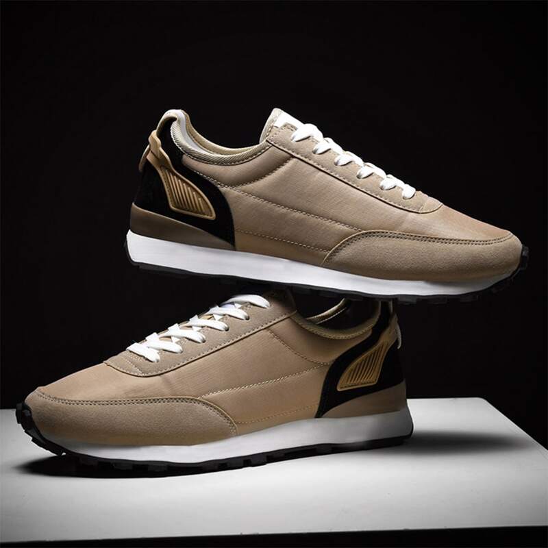 

Guys Lace-up Front Wide Fit Sneakers, Khaki