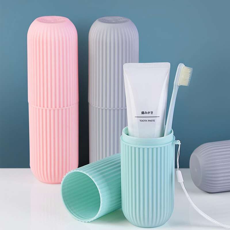 

1pc Toothbrush & Toothpaste Storage Box, Multicolor