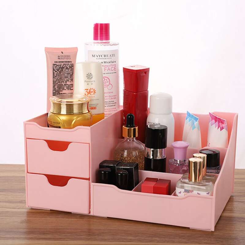 

1pc Multi-grid Cosmetic Storage Box, Multicolor