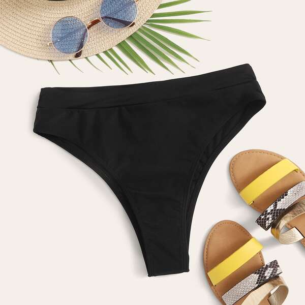 

High Waisted Bikini Panty, Black