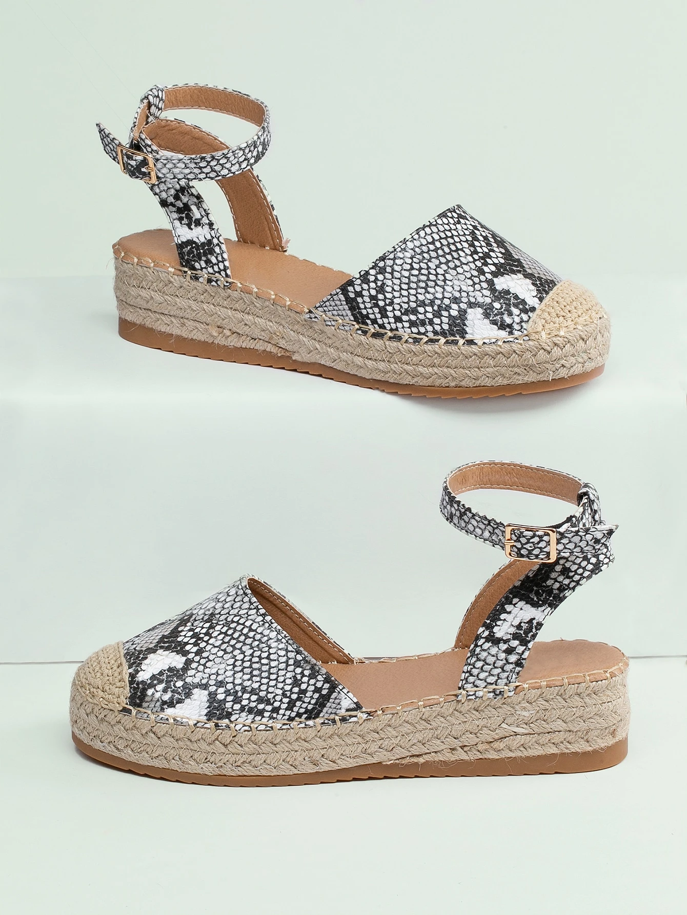 closed toe flatforms