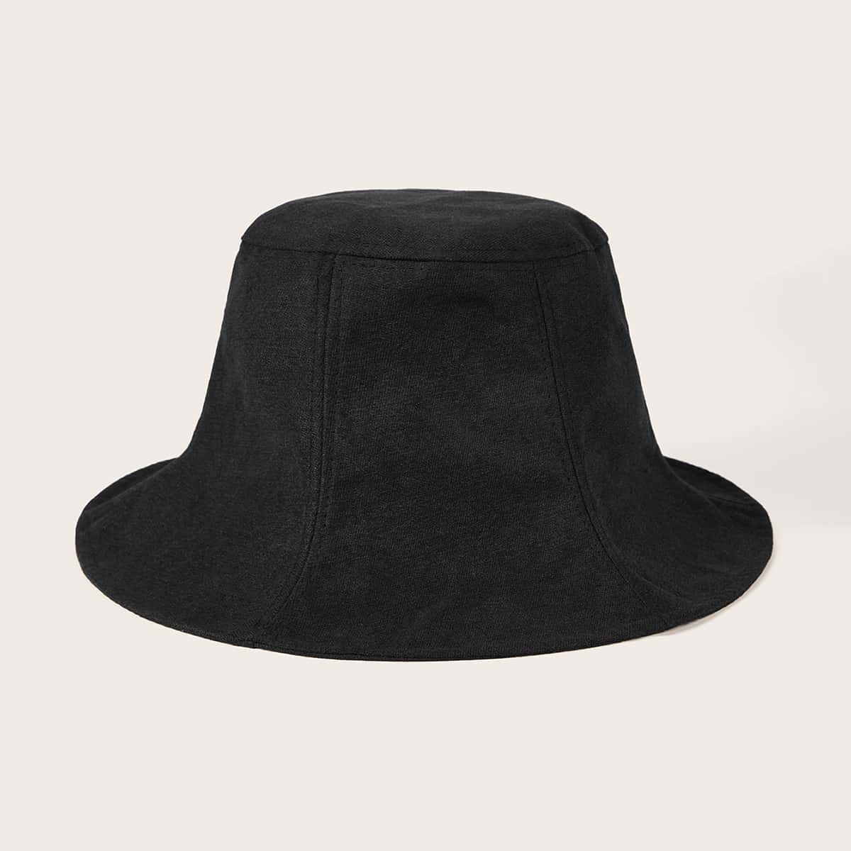 

Solid Bucket Hat, Black