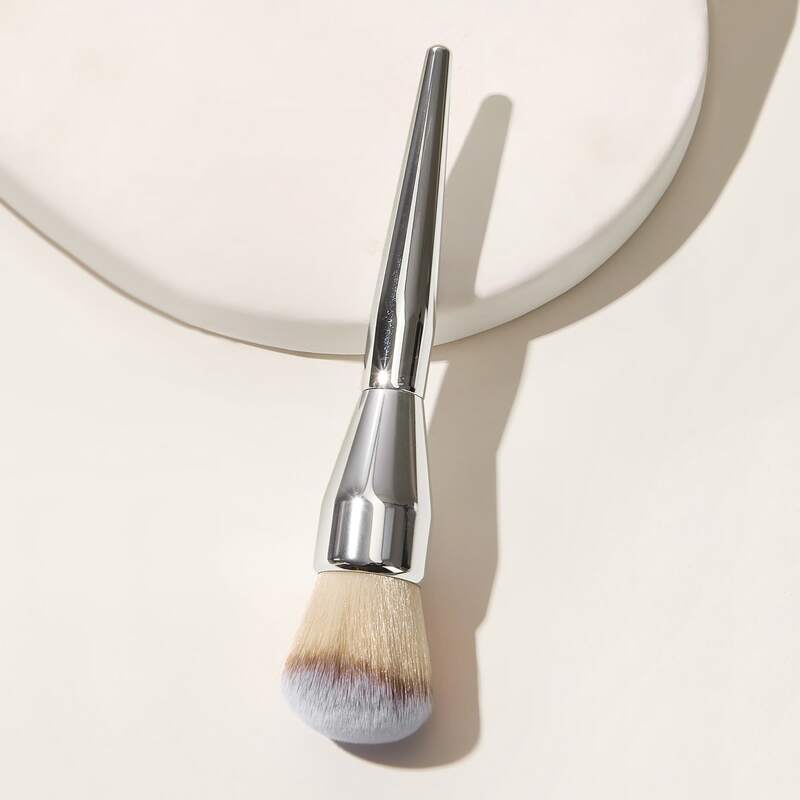 

Duo-fiber Powder Makeup Brush, Silver