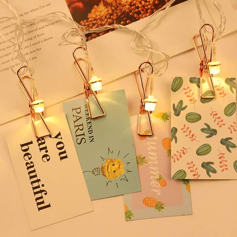 

20pcs Iron Clip Bulb String Light, Yellow