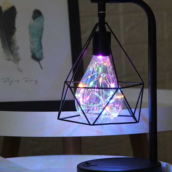 

Diamond Shaped Table Lamp, Multicolor