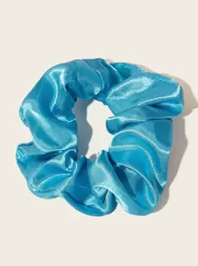 1pc/3pcs/60pcs Colorful Faux Silk Hair Scrunchies Set Hair Tie - Multicolor - View 4