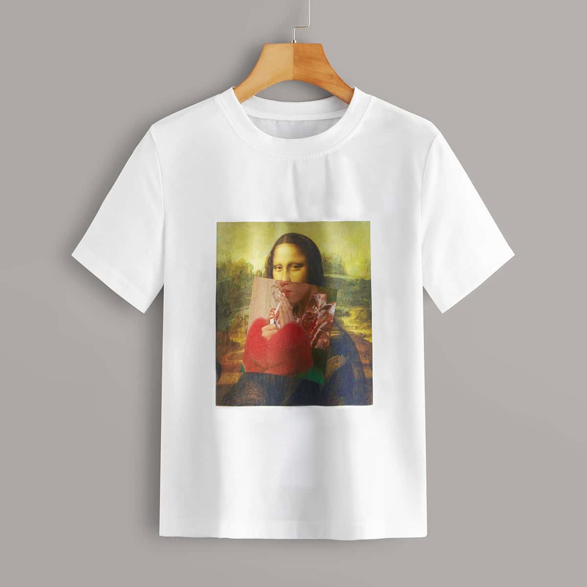 

Figure Graphic Tee, White