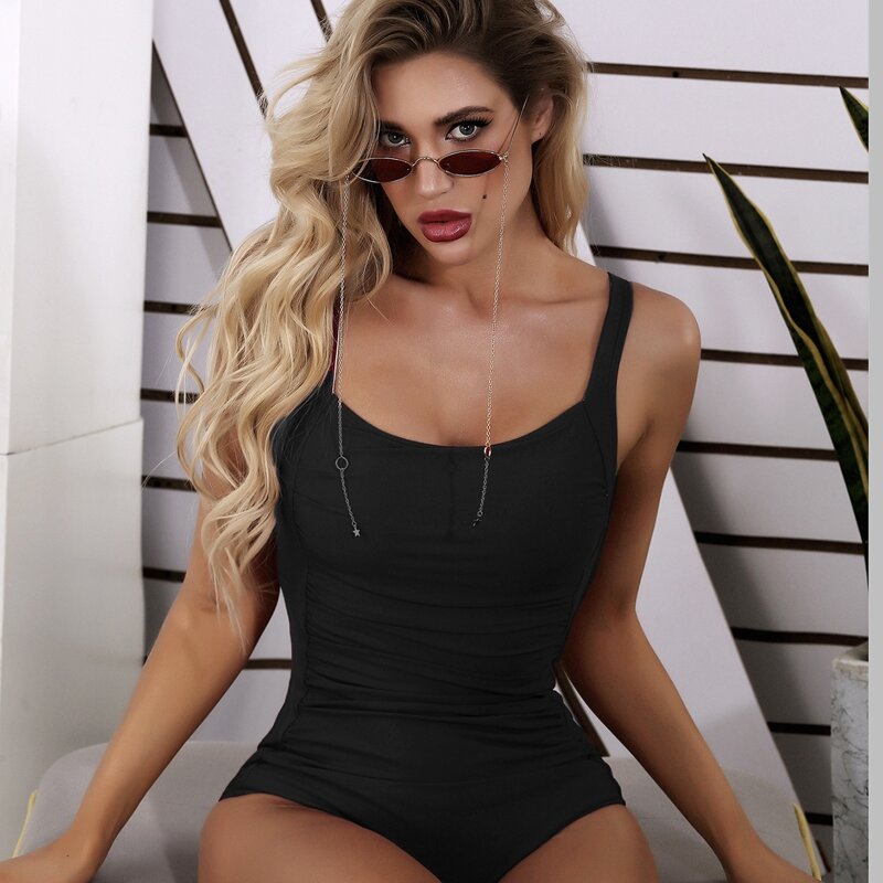 

Slimming One Piece Swimsuit, Black