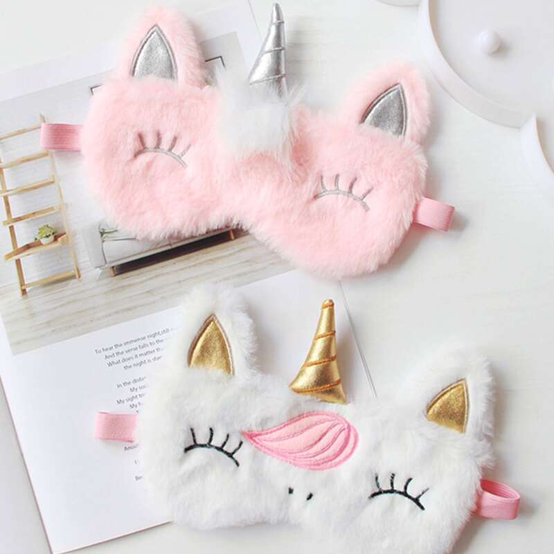 

1pc Unicorn Plush Eye Cover