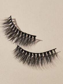 MAGEFY 10 Pairs Of Natural Full False Eyelashes,Thick Curling FluffyEyelashes For Party Use Manga Eyelashes, Travel Essentials - Black - View 3