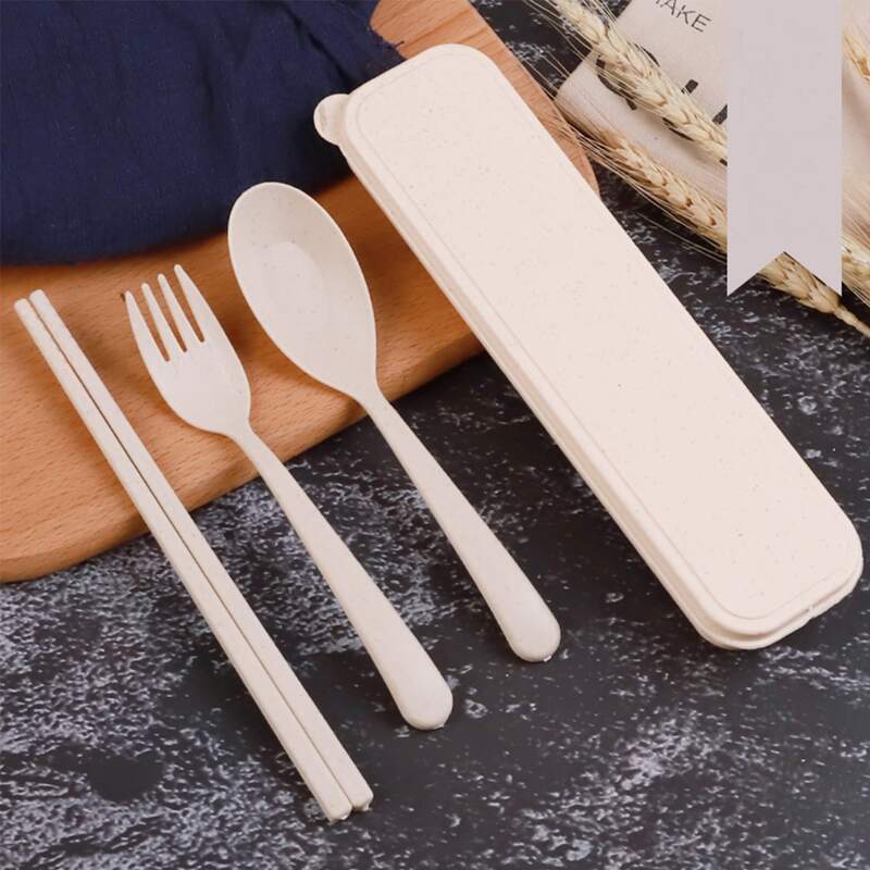 

4pcs Portable Cutlery Set, Multicolor
