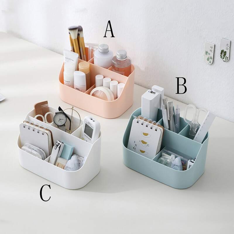 

1pc 5 Grid Desktop Storage Box, Multicolor