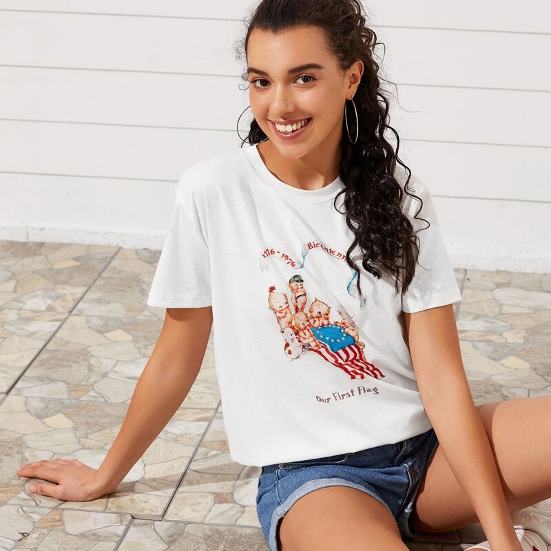 

Baby Graphic White Tee