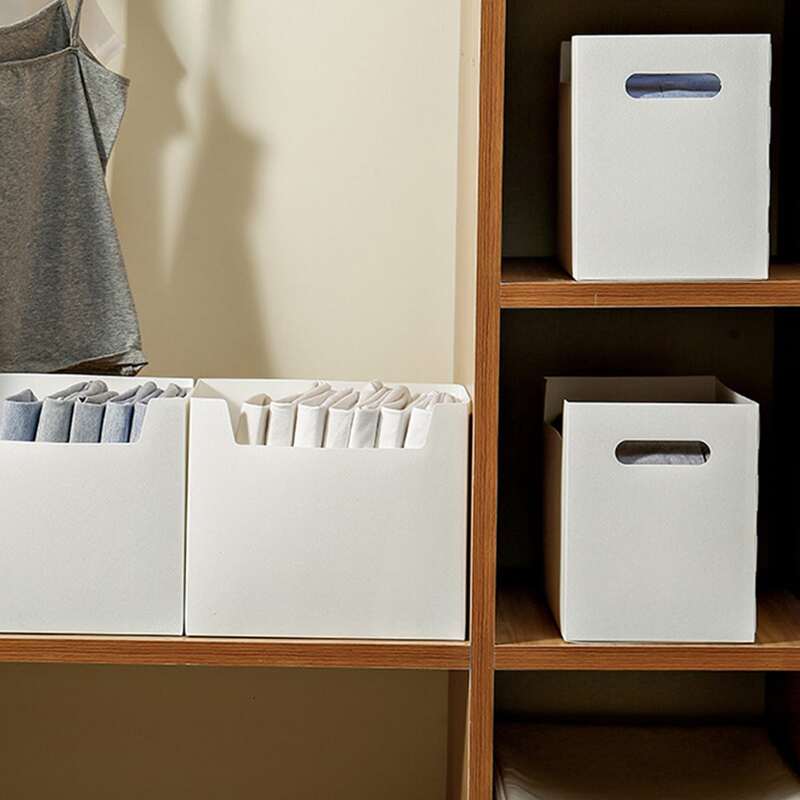 

1pc Solid File Storage Box, Multicolor