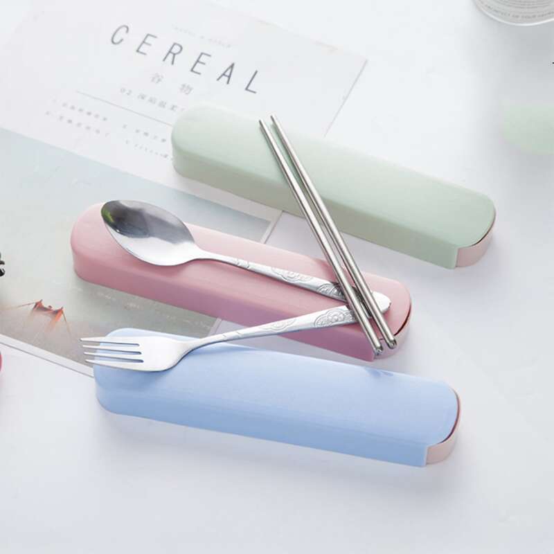 

1 Set 3pcs Stainless Steel Cutlery, Multicolor
