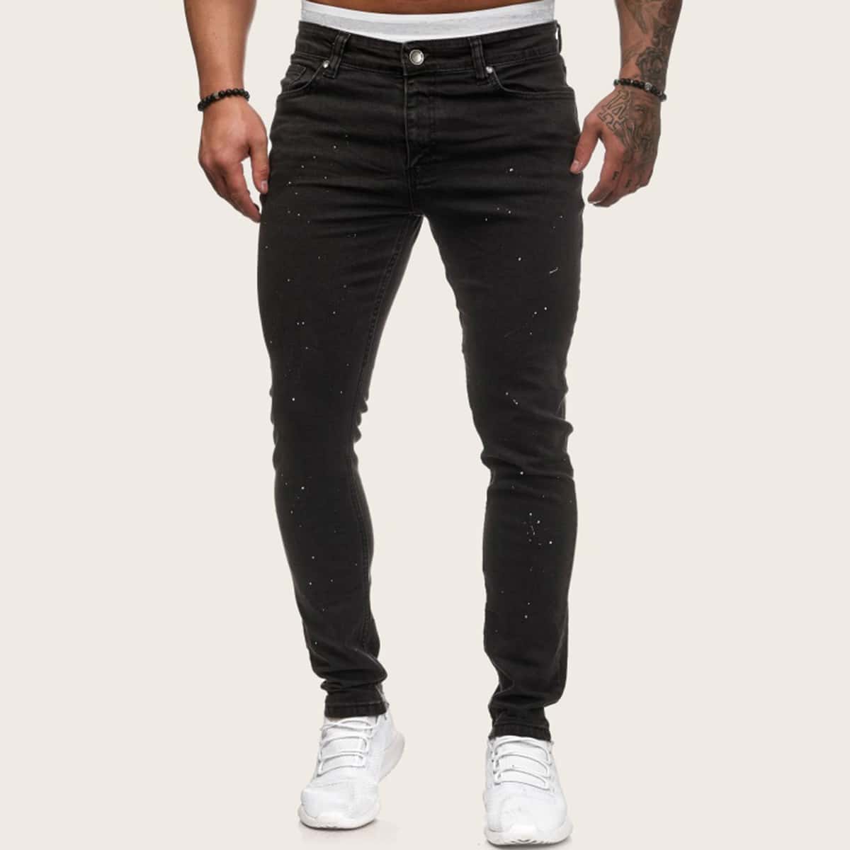 

Guys Ink Point Skinny Jeans, Black