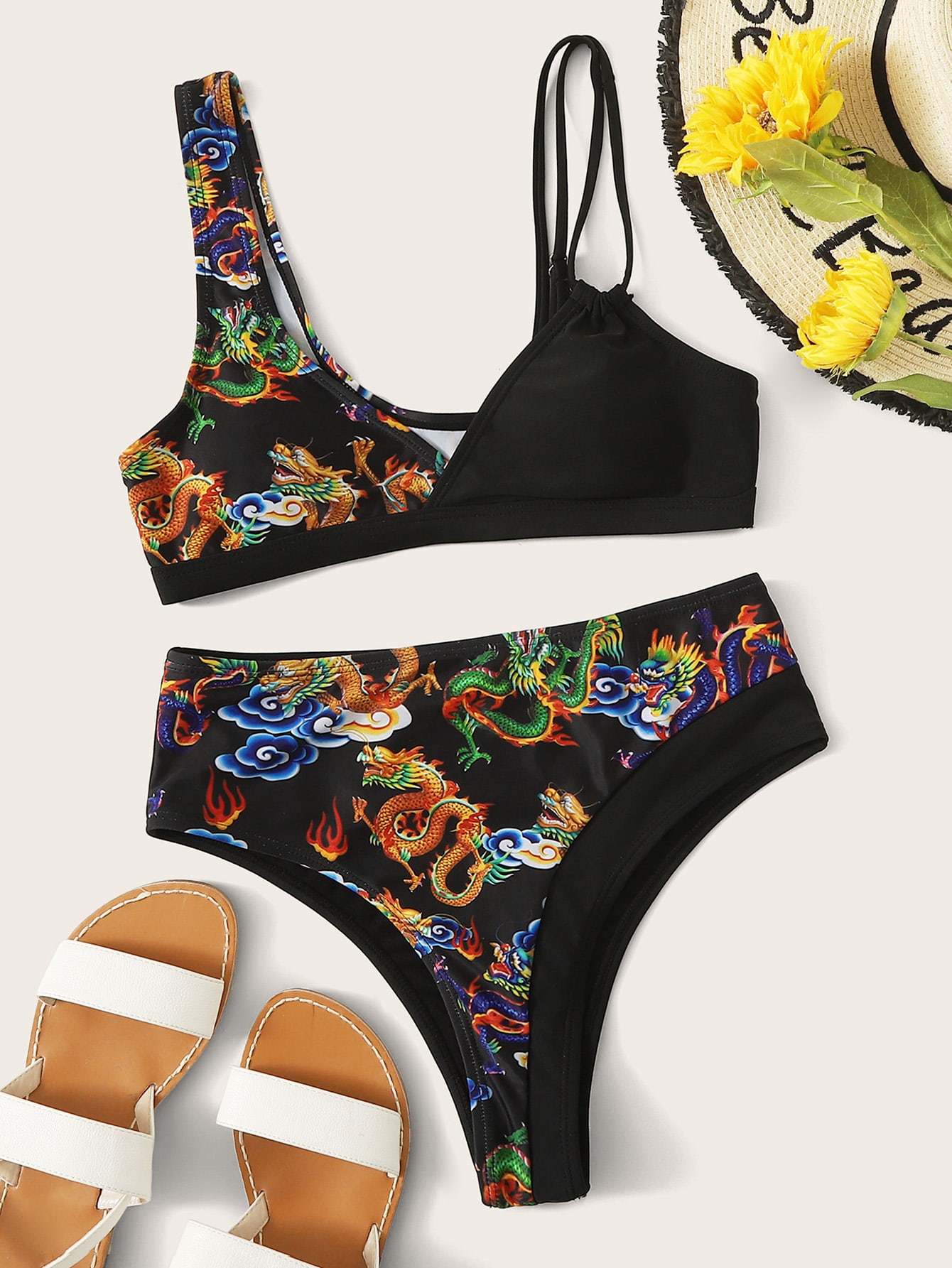 shein dragon bikini