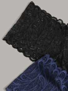 4pack Lace High Waist Lingerie Panty Set - Multicolor - View 4