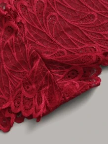 4pack Lace High Waist Lingerie Panty Set - Multicolor - View 5