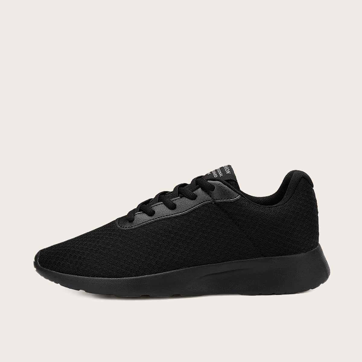 

Guys Lace-up Wide Fit Sneakers, Black