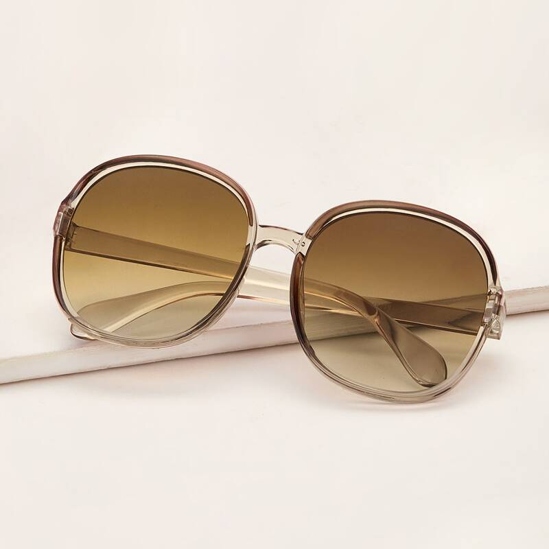 

Acrylic Frame Sunglasses With Case, Brown